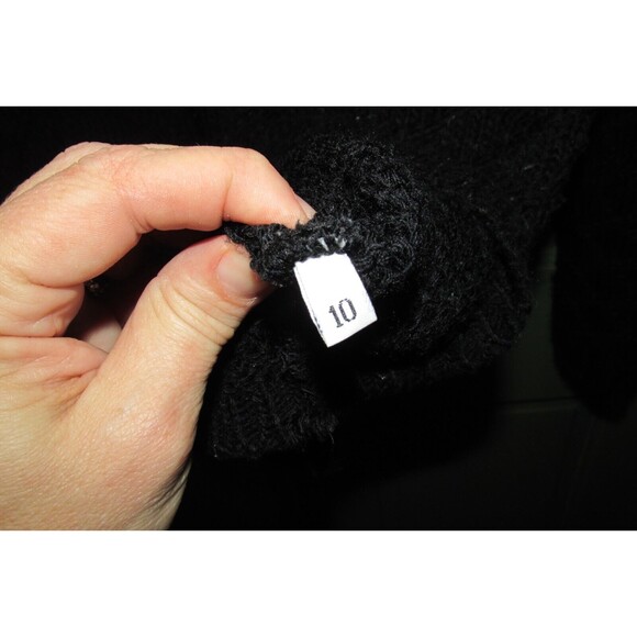 Bobbie Brooks Anywear Womens Black Crewneck Long Sleeve Pullover Sweater Size 10 - Picture 7 of 7